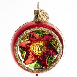 REFLEKTOR KUGLE JULESTJERNE 6 CM SLVFARVET